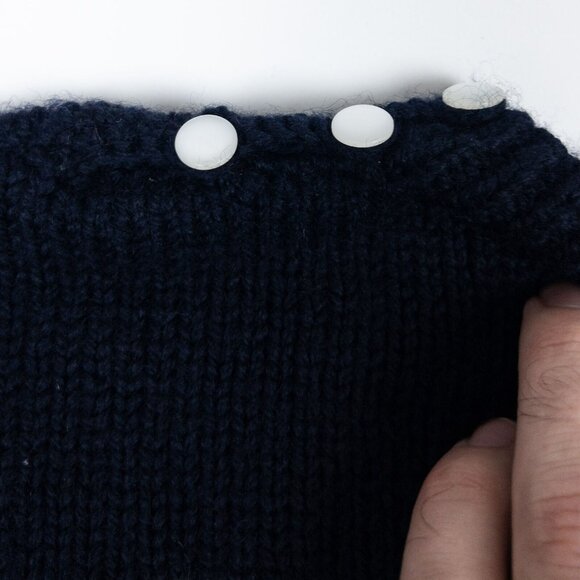 Vintage South Wool Sweater Adult Large Horse Equestrian Hand Knit Uruguay 80s - Picture 9 of 14